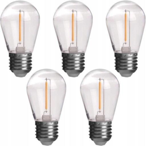 5x E27 LED ŽIAROVKA ŽIAROVKA PRE GIRLAND 1W TEP