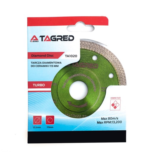DIAMANTOVÝ DISK NA KERAMICKÝ hrnčiarsky kameň 115MM