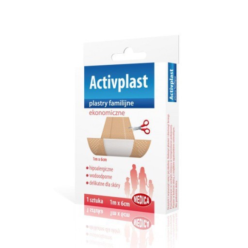 Activplast family obväzové náplasti Economical 1 m x 6 cm 1 ks.