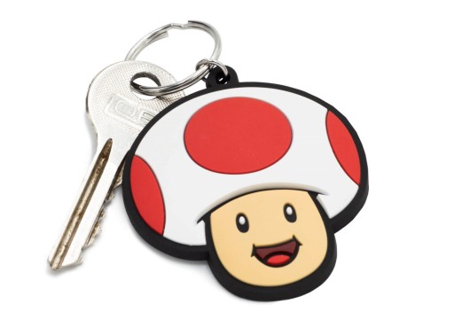 Kľúčenka s hubovou muchotrávkou Super Mario Toad z hry