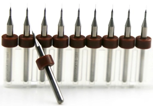10ks MINI MALÉ VŔTAČKY 0,1mm PRESNÉ ŠIROKÉ MODELOVANIE CNC PCB