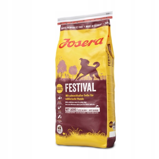 JOSERA FESTIVAL suché krmivo pre vyberavých psov, losos, kuracie mäso, mušle, 900g