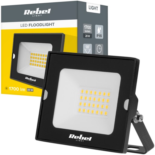 Halogénové LED reflektorové svietidlo reflektor 20W 4000K IP65 pevné Rebel