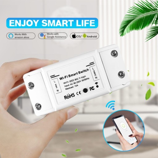 MOES TUYA Wi-Fi Smart Switch ovládač 10A MS-101 svetelná zásuvka