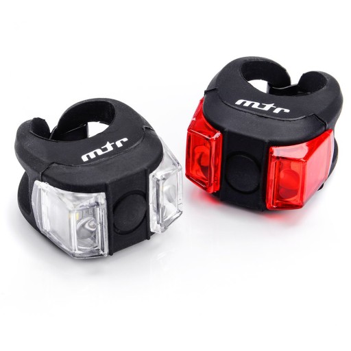 SET METEOR FLEX BICYCLE LIGHT čierny 2 ks.