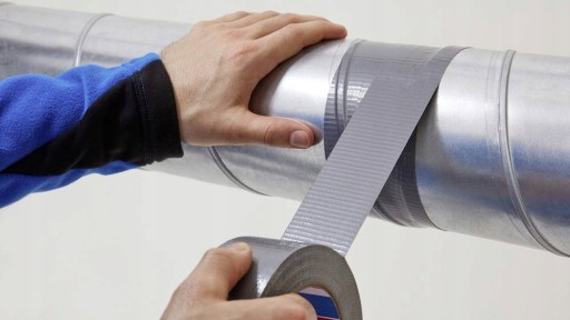 STRIEBORNÁ VYZTUŽENÁ DUCT TAPE OPRAVNÁ PÁSKA 48mm