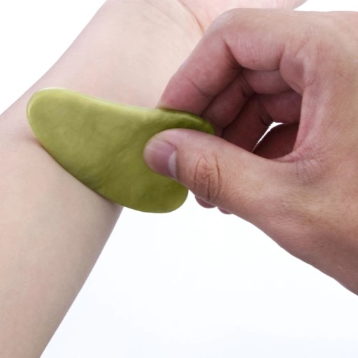 ROLEČOVÝ JADE VALEC PRE GUA SHA MASÁŽNU TAŠŤ