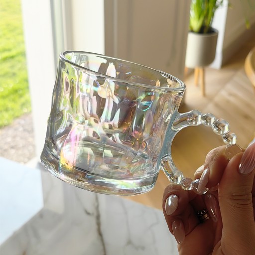 BUBBLE RAINBOW pohár s uškom 260ml 1KS NA KÁVU A ČAJ