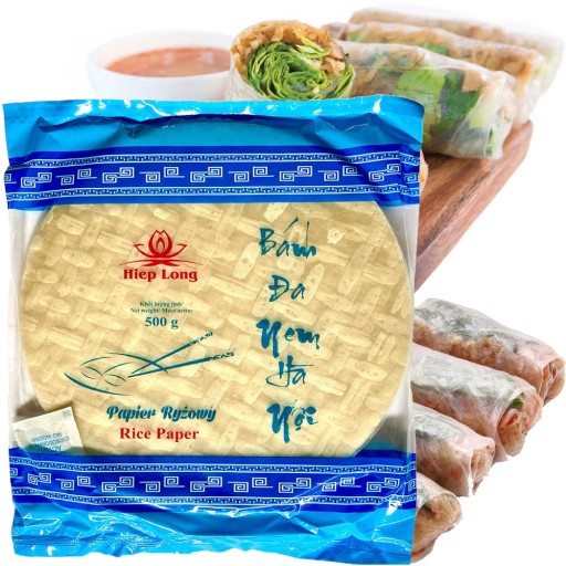 Okrúhle ryžové papierové Vietnamské jarné rolky 500g HIEP