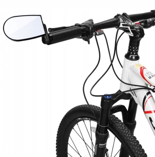 UNIVERZÁLNE OTOČNÉ ZRKADLO NA BICYKEL, ČIERNA, NA RIADITEĽA, SPÄTNÉ SKLADANÉ