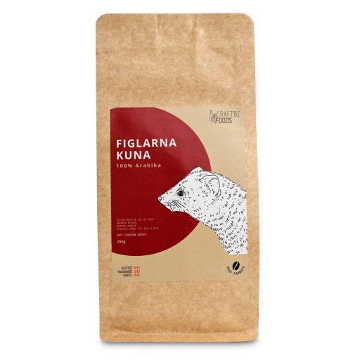 ČERSTVO PRAŽENÉ KÁVOVÉ ZRNKY CRAFTBE ČERSTVO PRAŽENÉ CRAFTBE 250G ČERSTVÉ Z PEČENÝCH