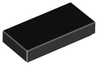 LEGO TILE 3069b 1x2 čierna NOVINKA (4g) 16 ks.