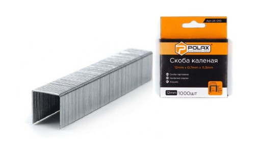 ŠTÍTKY NA ČALÚNENIE TYP A/53 1000 KS 12MM X 0,7MM X 11,3MM POLAX 24-010