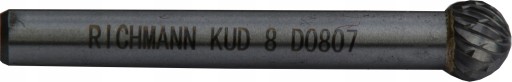OTOČNÁ stopková FRÉZA NA KOV KUD 8x7 6mm
