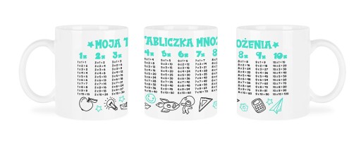 Hrnček Rita 300 ml Modrá násobilka