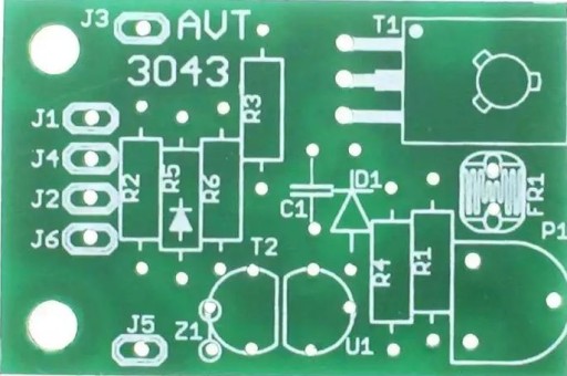 Alfanumerický ovládač podsvietenia displeja, AVT3043 PCB