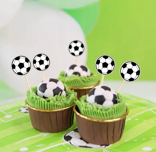 FUTBALOVÉ toppery narodeninové zberačky cupcakes 1-99 ozdoba na tortu FUTBAL