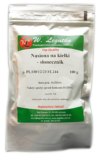 Legutko slnečnicové klíčky 100g VEĽKÉ BALENIE!
