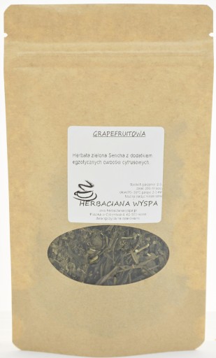 GRAPEFRUIT 100 g zelený čaj Sencha, veľmi osviežujúci a povzbudzujúci