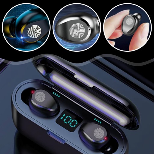 BEZDRÔTOVÉ SLÚCHADLÁ BLUETOOTH 5.3 IN-EAR BT + VSTAVANÁ POWERBANK