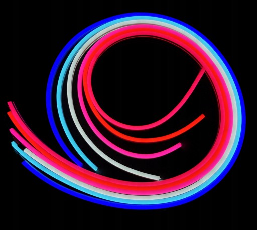 Neon FLEX 12 LED 12V HADICA SVETELNA 10cm IP65 Ruzova