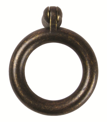 Klepadlo na nábytok GAMET KR32, patina na mosadzi
