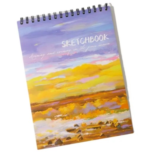 Špirálový skicár 21x28,5 cm formát A4, 50 listov, tvrdá väzba