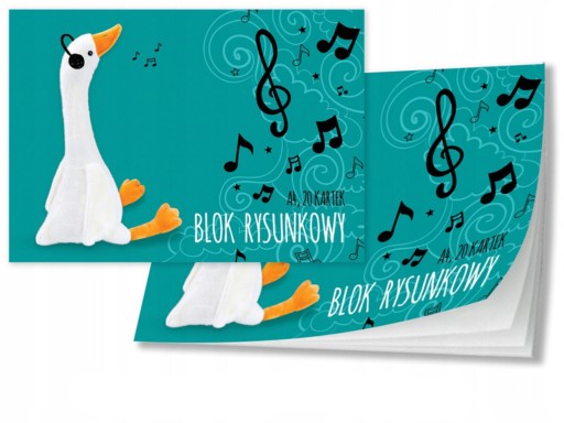 Plyšová hračka maskot husacie Pip Notebook ŠKOLSKÝ SET