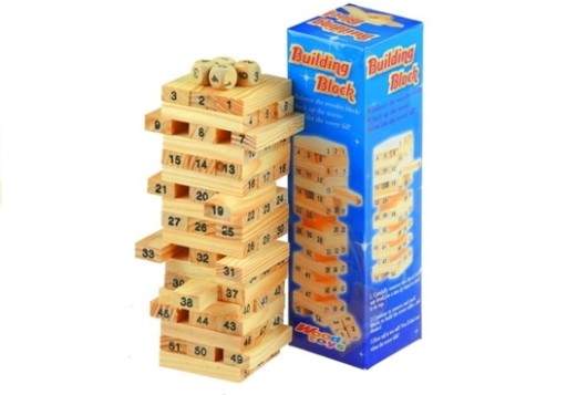 Drevené puzzle Veža čísel obratnosť