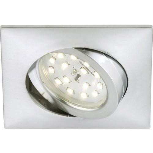 LED OČKO 5W - ZAPUSTENIE Štvorhranné - HLINÍK