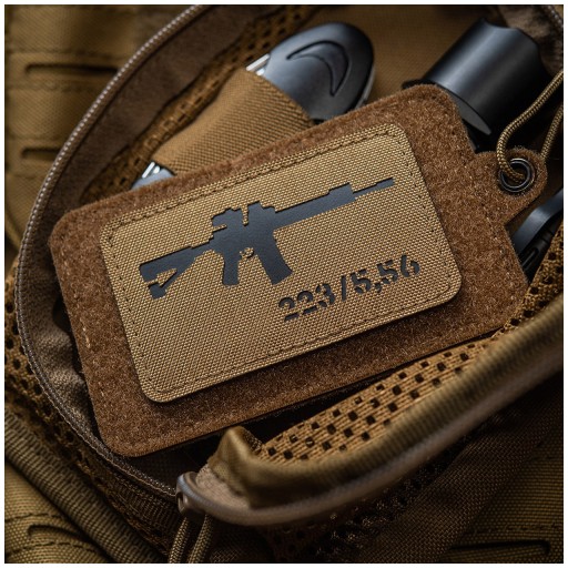 Nášivka na znak AR-15 223/5,56 laserom rezaný Coyote/Black M-Tac