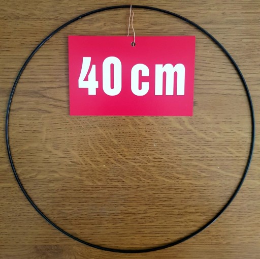ČIERNY prsteň/ráfik pre lapače snov a makramé, 40 cm