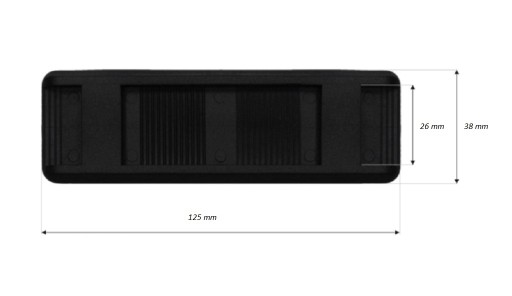 Očko na ramenný popruh pre popruh tašky 25 mm chránič ramena 4 ks.