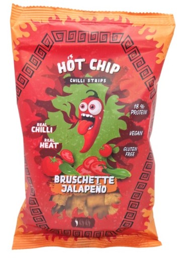Strip chips Pikantné krekry bruschette príchuť jalapeno Hot Chip 80g