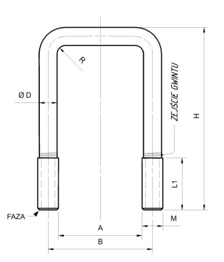 Svorka typ C, svorka M8 x 49 x 90