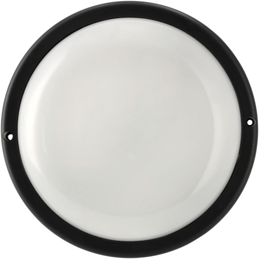 LED stropné svietidlo pre garáž v suteréne LED okrúhle 15W 6000K IP54 čierne