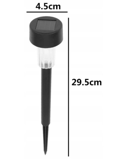 4x LED SOLAR záhradné svietidlo, NAJAZDENÉ POŠTOU