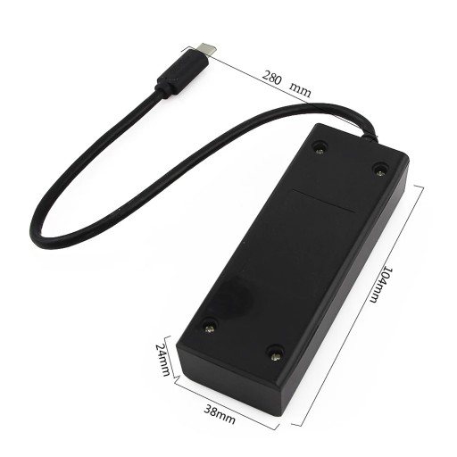 USB C HUB 4-PORTOVÝ ROZDEĽOVAČ RÝCHLY USB 3.0 ROZBOČOVAČ 4 PORTY 5 Gb/s