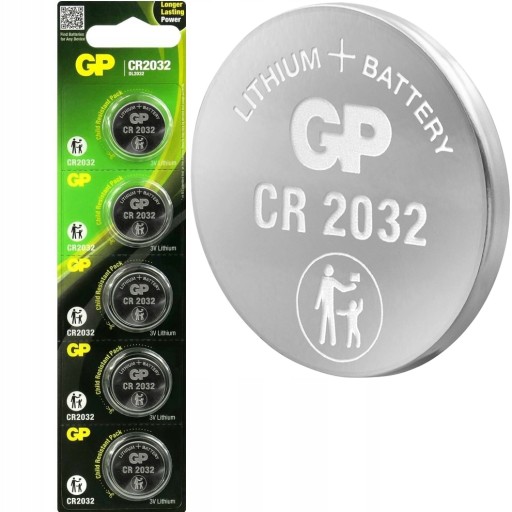 GP CR 2032 3V lítiový blister 5ks CR2032 lítiové batérie 5x