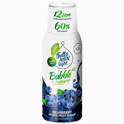 Sirup do Soda FruttaMax BLUEBERRY LIGHT karbonizátor 500 ml na 12 l