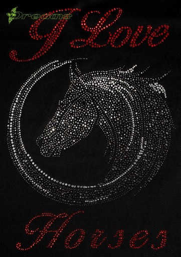 Termo aplikácia s hot-fix kamienkami, Horse, A4