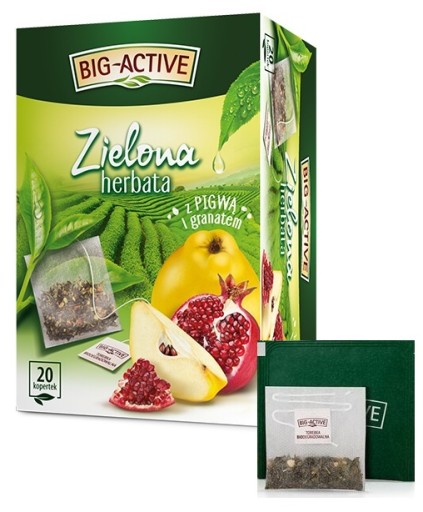 BIG-AKTÍVNY Zelený čaj DUALOVÉ GRANÁTOVÉ JABLKO 20