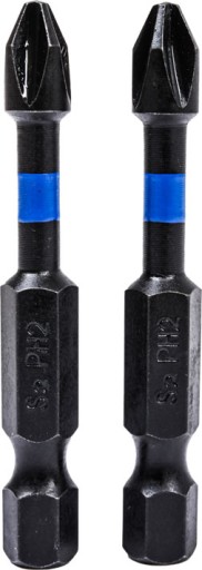 Nárazové bity s krížovou hlavou PH2x50mm - 2 ks