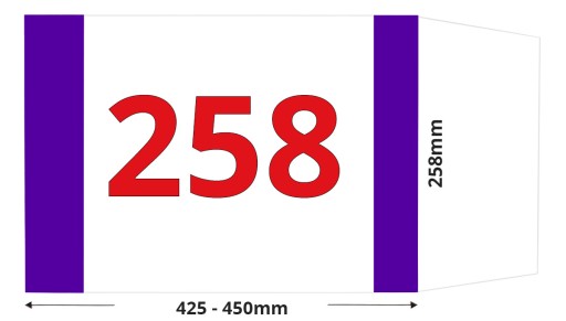 Obal knihy 258 mm, nastaviteľný 25,8 cm