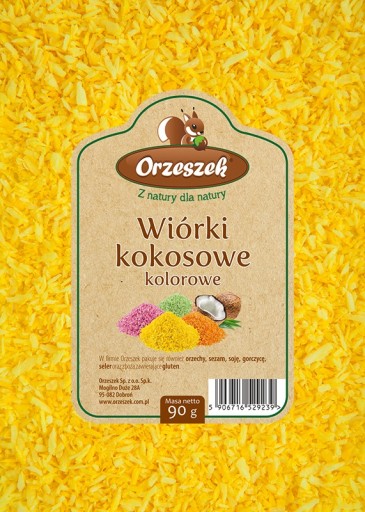 Arašidové farebné kokosové lupienky 90 g