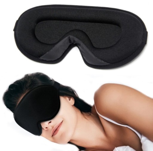 POLYESTEROVÁ 3D PÁSKA NA MASKU NA OČI SPIACA