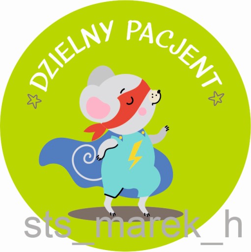 Motivačné nálepky statočný pacient BIG STRONG 5 cm UNISEX 100 ks.