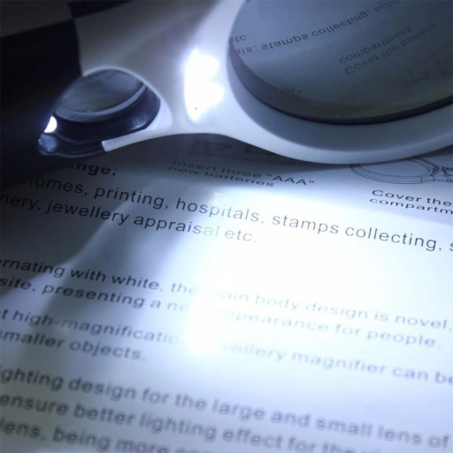 LED PODSVIETENÉ ČÍTANIE Zväčšovacie sklo DARČEK BABIČKY