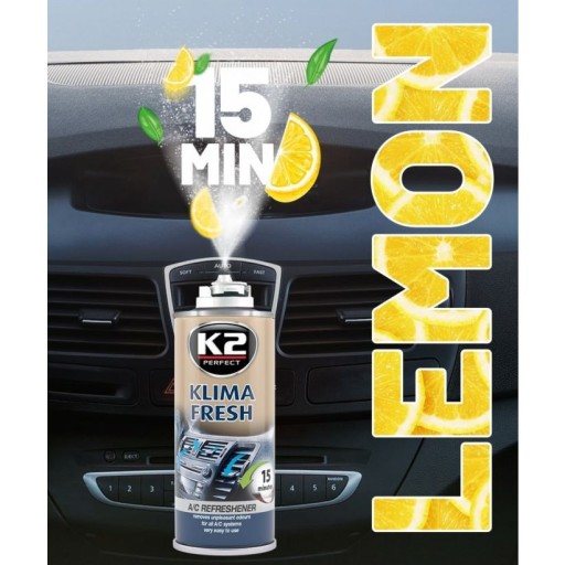 K2 Klima Fresh námornícka modrá osviežuje interiér auta