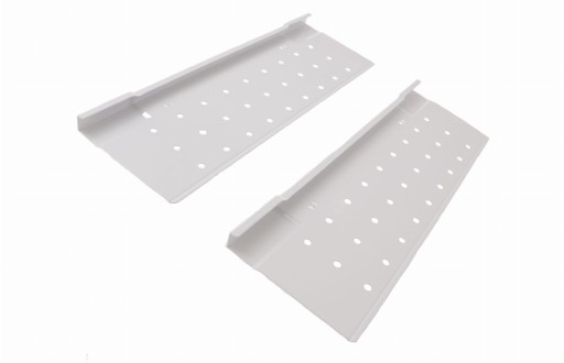 GTV Modern Box perforovaná strana, hranatá, l300, biela